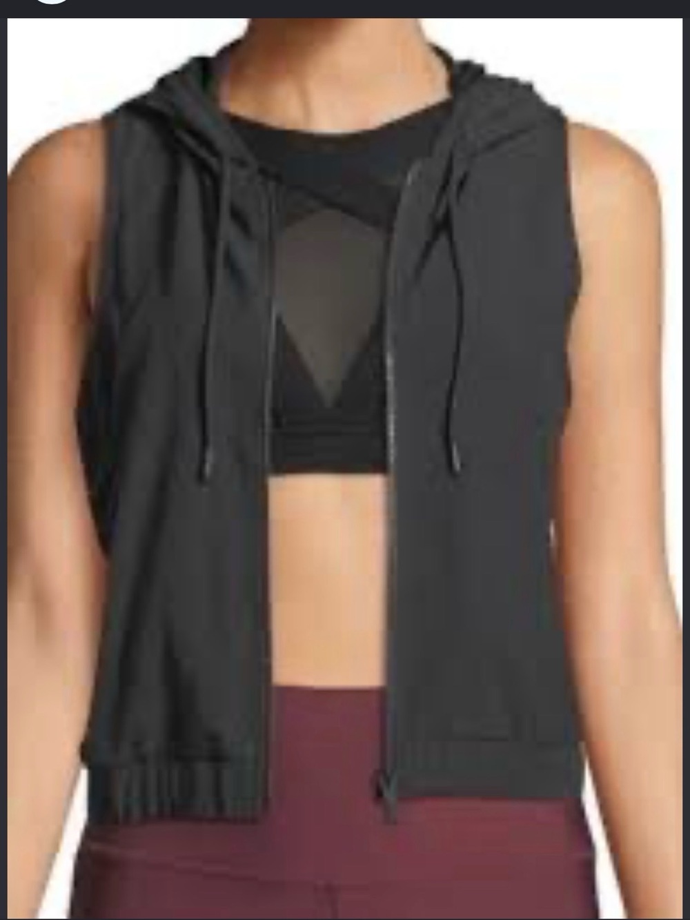 Alo vest with hoodie size M